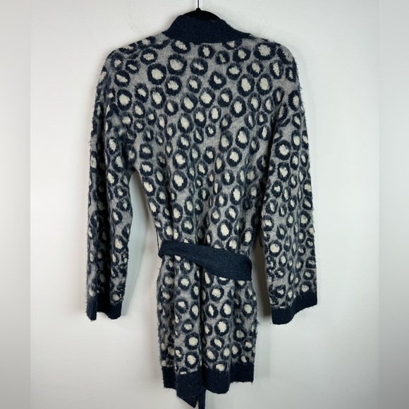 Current / Elliott The Rick Cardigan in Brushed Leopard 1 or Small - Picture 5 of 10